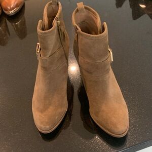 Franco Sarto Tan Ankle Boots
